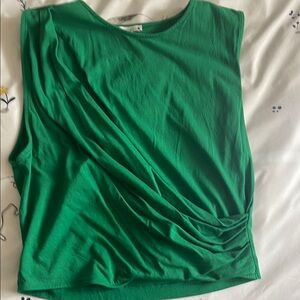 Green Sleeveless Women's Top